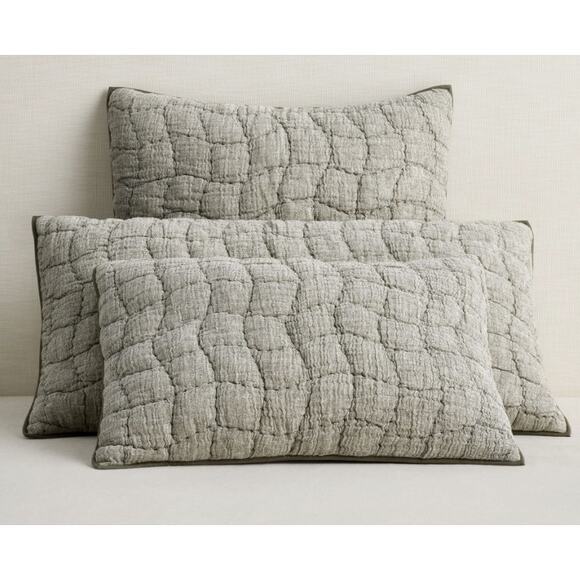 Pottery Barn Cotton Cross Stitch Quilted Sham Standard $59.50 - Picture 3 of 4